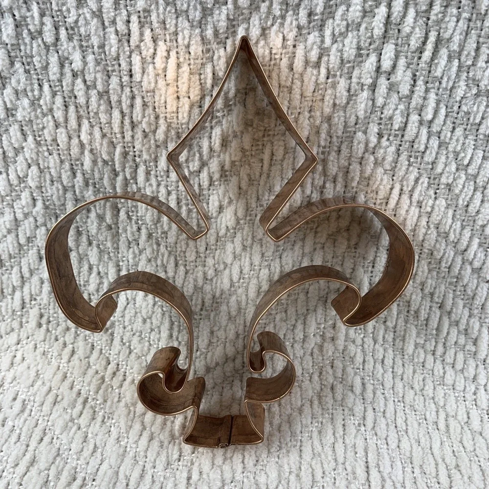 Old River Road Copper‎ Cookie Cutter Fleur Del Lis Mardi Gras Boy Scouts Large